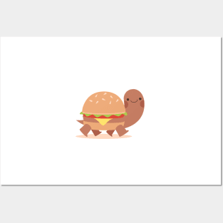 Burger turtle Posters and Art